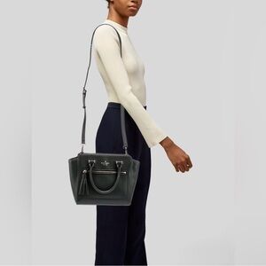 NWT Kate Spade Chester Street Small Allyn Satchel Black Leather Crossbody